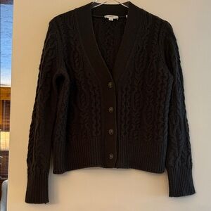 Vince Cable Knit V Neck Cardigan